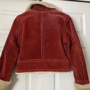 Wilson Leather jacket/coat -red, size S